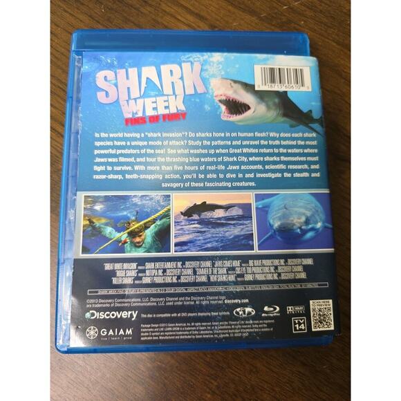 Shark Week: Fins of Fury (Blu-ray, 2013, 2-Disc Set) Brand New. Free Shipping! - Picture 5 of 16